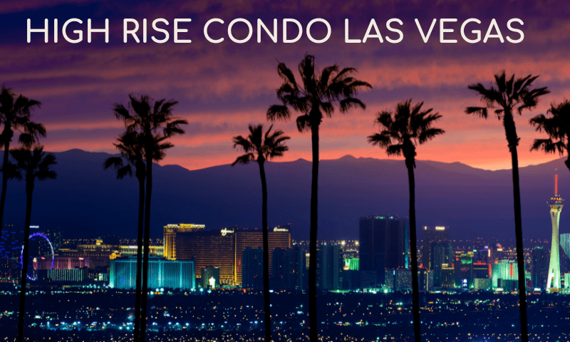 las vegas palm trees and skyline